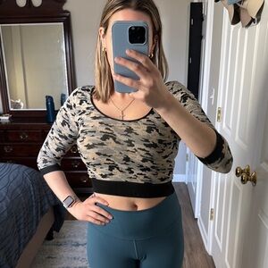 Camo Print Women's Top